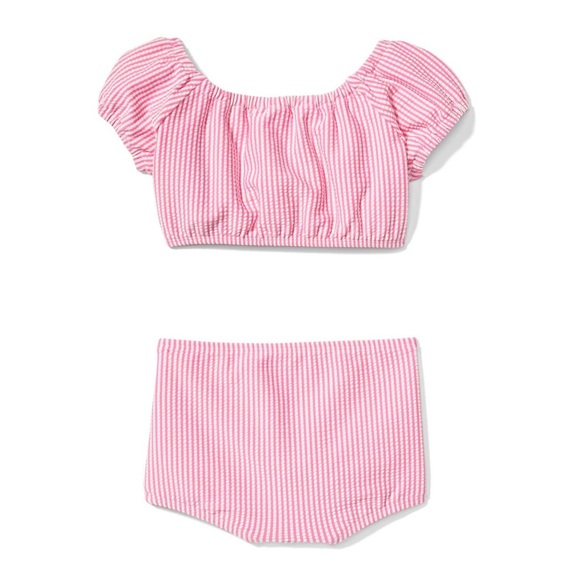 NWOT Janie and Jack seersucker 2 piece swimsuit | 6-12 months - Picture 2 of 5